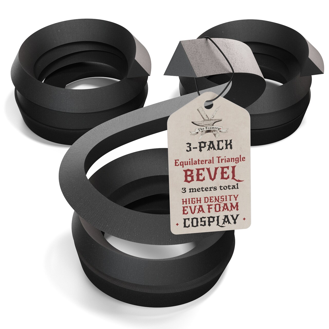 EVA Foam Dowel/Bevel - 1 to 3 Meter(s) Cosplay Craft Material - Multiple Shapes - Multiple Diameters 5-40mm